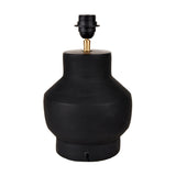 Inna Black Urn Terracotta Table Lamp Base - 33cm
