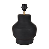 Inna Black Urn Terracotta Table Lamp Base - 33cm