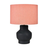 Inna Black Urn Terracotta Table Lamp Base - 33cm
