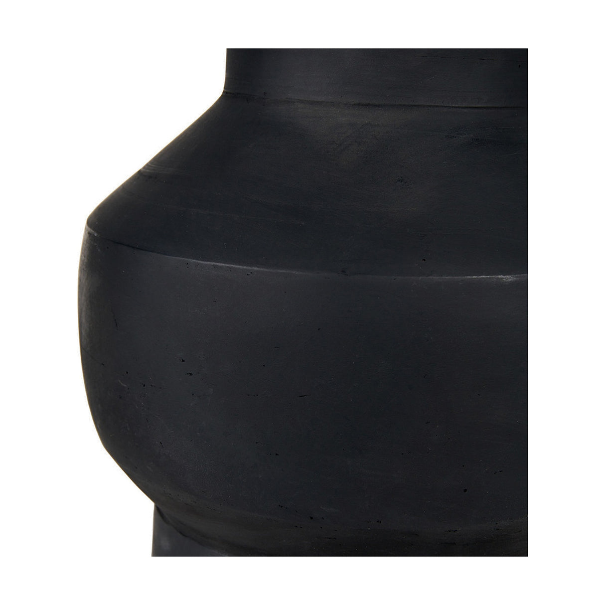 Inna Black Urn Terracotta Table Lamp Base - 33cm