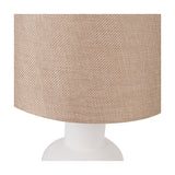 Aaliyah White Curved Bottle Ceramic Table Lamp - 51cm
