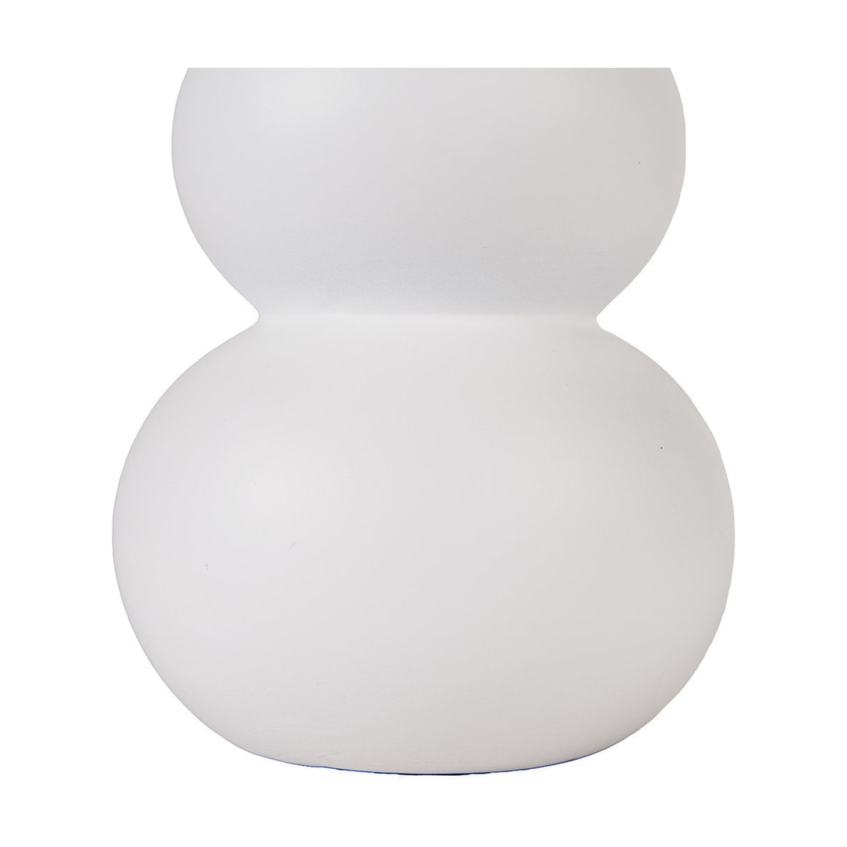 Aaliyah White Curved Bottle Ceramic Table Lamp - 51cm