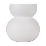 Aaliyah White Curved Bottle Ceramic Table Lamp - 51cm
