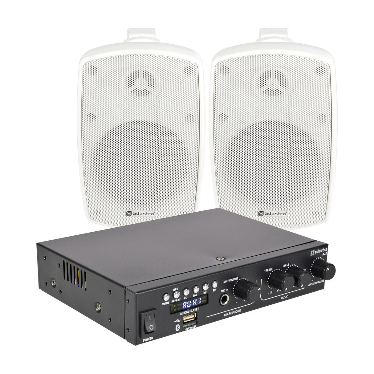 Adastra Smart Pack Outdoor2 IP44 Amplifier and Speaker Kit