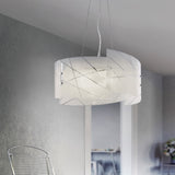 Sandrina 3 Light Glass Chandelier – White