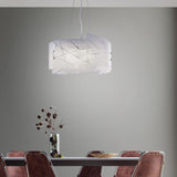 Sandrina 3 Light Glass Chandelier – White
