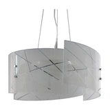 Sandrina 3 Light Glass Chandelier – White