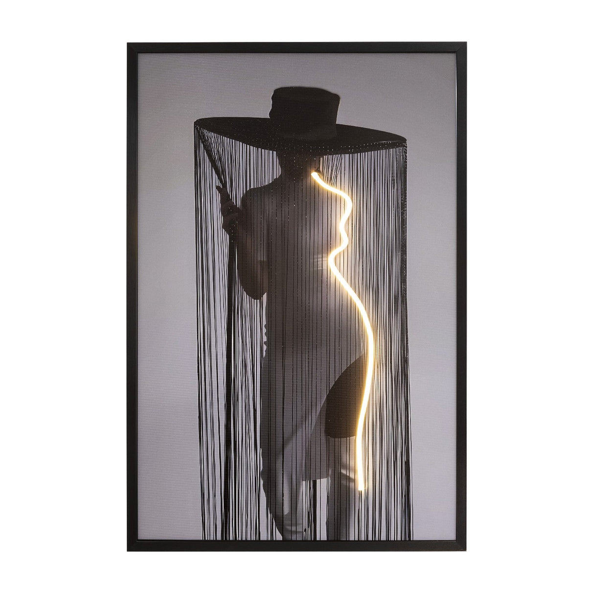 Diva LED Wall Art - Black