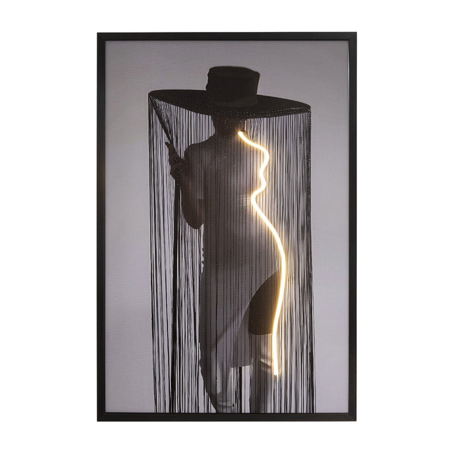 Diva LED Wall Art - Black