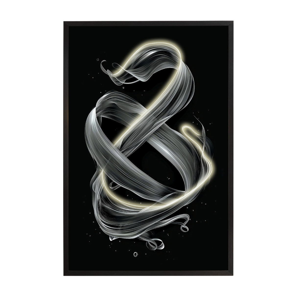 Cinetic LED Wall Art - Black