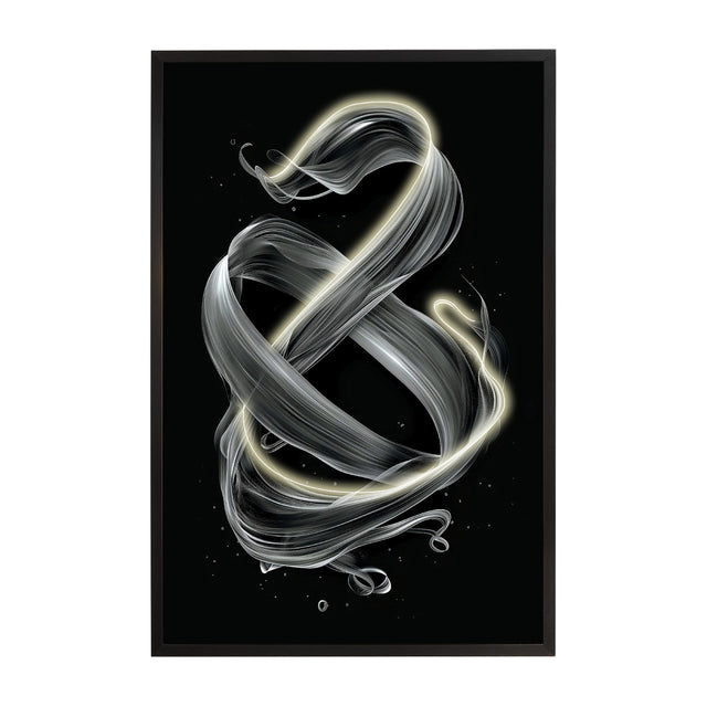Cinetic LED Wall Art - Black