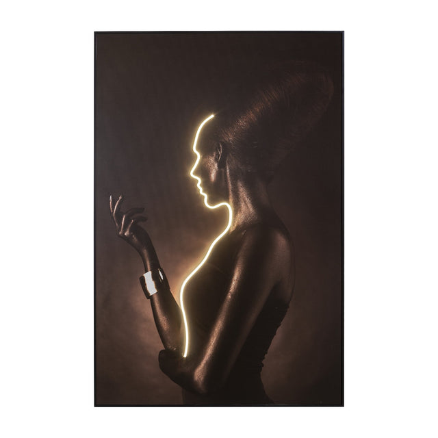 Silueta LED Wall Art - Black