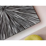 Centrifugo Monochrome Abstract Photography Print - 100x100cm