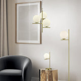 Pure 3 Light Globe Chandelier – Satin Brass