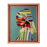 Joven Con Perla Pop Canvas Wall Art - Black