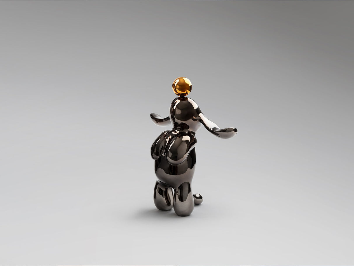 Conejo Small Sculpture - Grey and Orange
