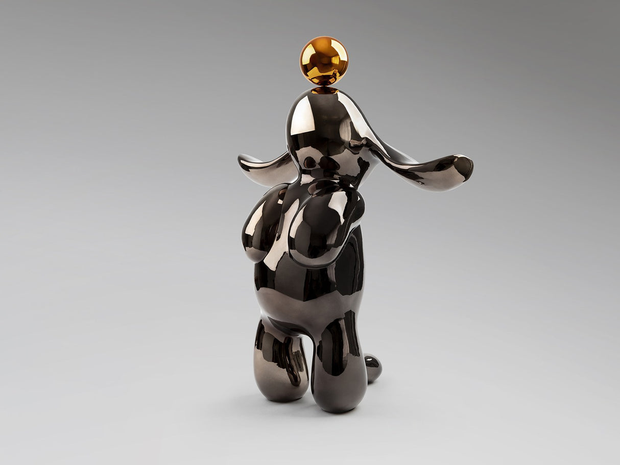Conejo Sculpture - Grey and Orange