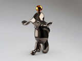 Conejo Sculpture - Grey and Orange