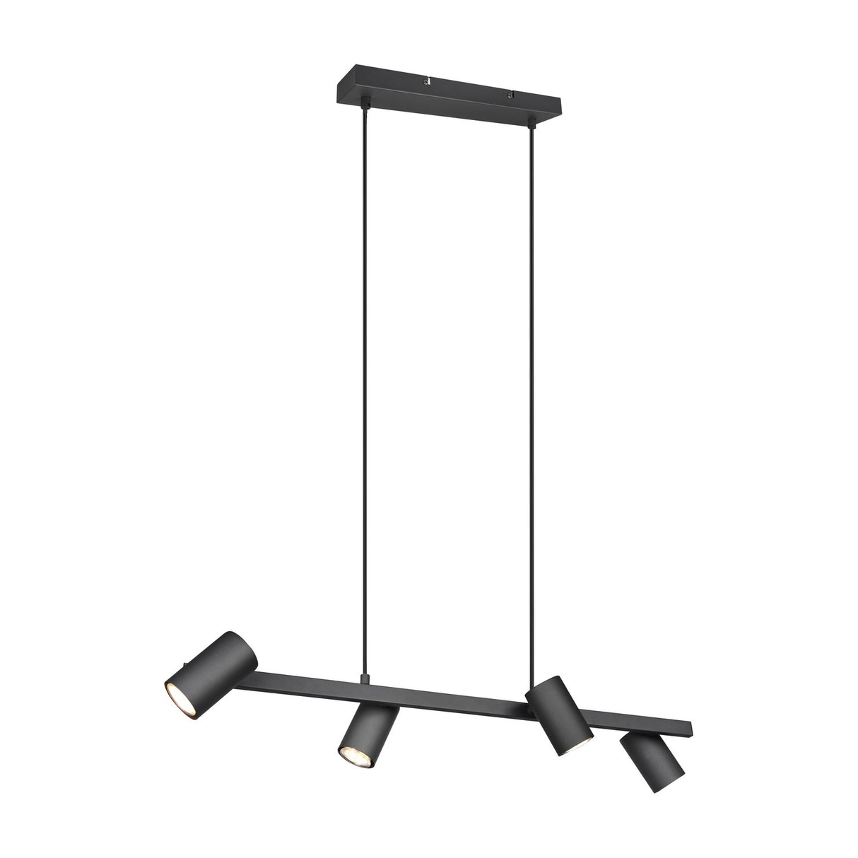 Marley 4 Light Linear 80cm Chandelier – Matt Black