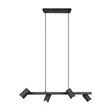 Marley 4 Light Linear 80cm Chandelier – Matt Black