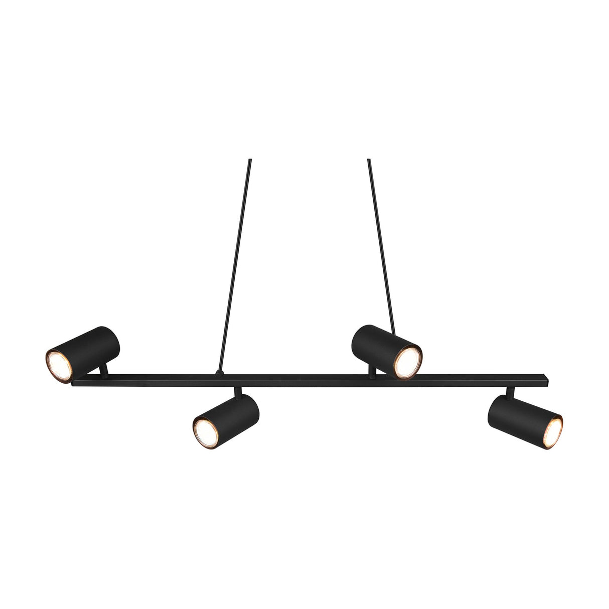 Marley 4 Light Linear 80cm Chandelier – Matt Black