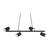 Marley 4 Light Linear 80cm Chandelier – Matt Black
