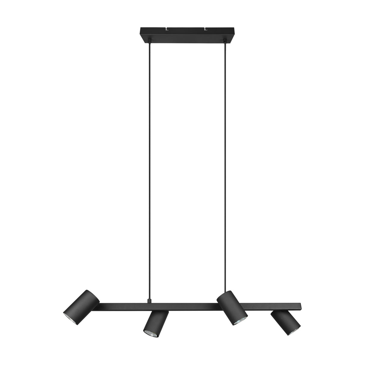 Marley 4 Light Linear 80cm Chandelier – Matt Black
