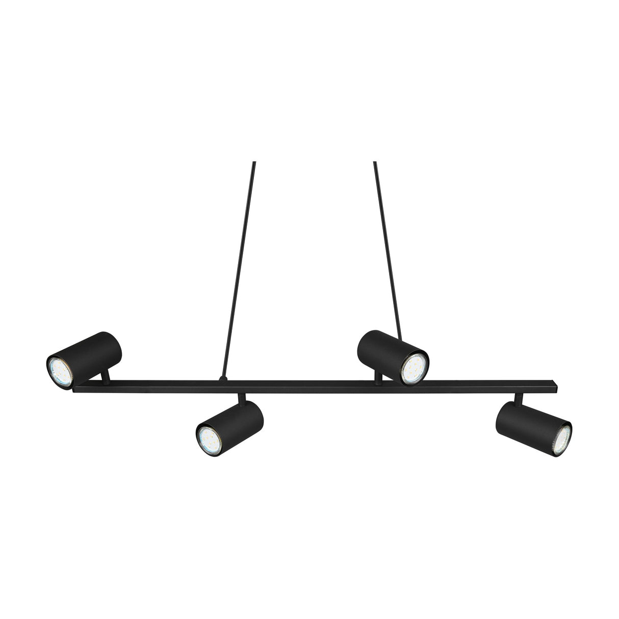Marley 4 Light Linear 80cm Chandelier – Matt Black