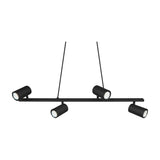 Marley 4 Light Linear 80cm Chandelier – Matt Black