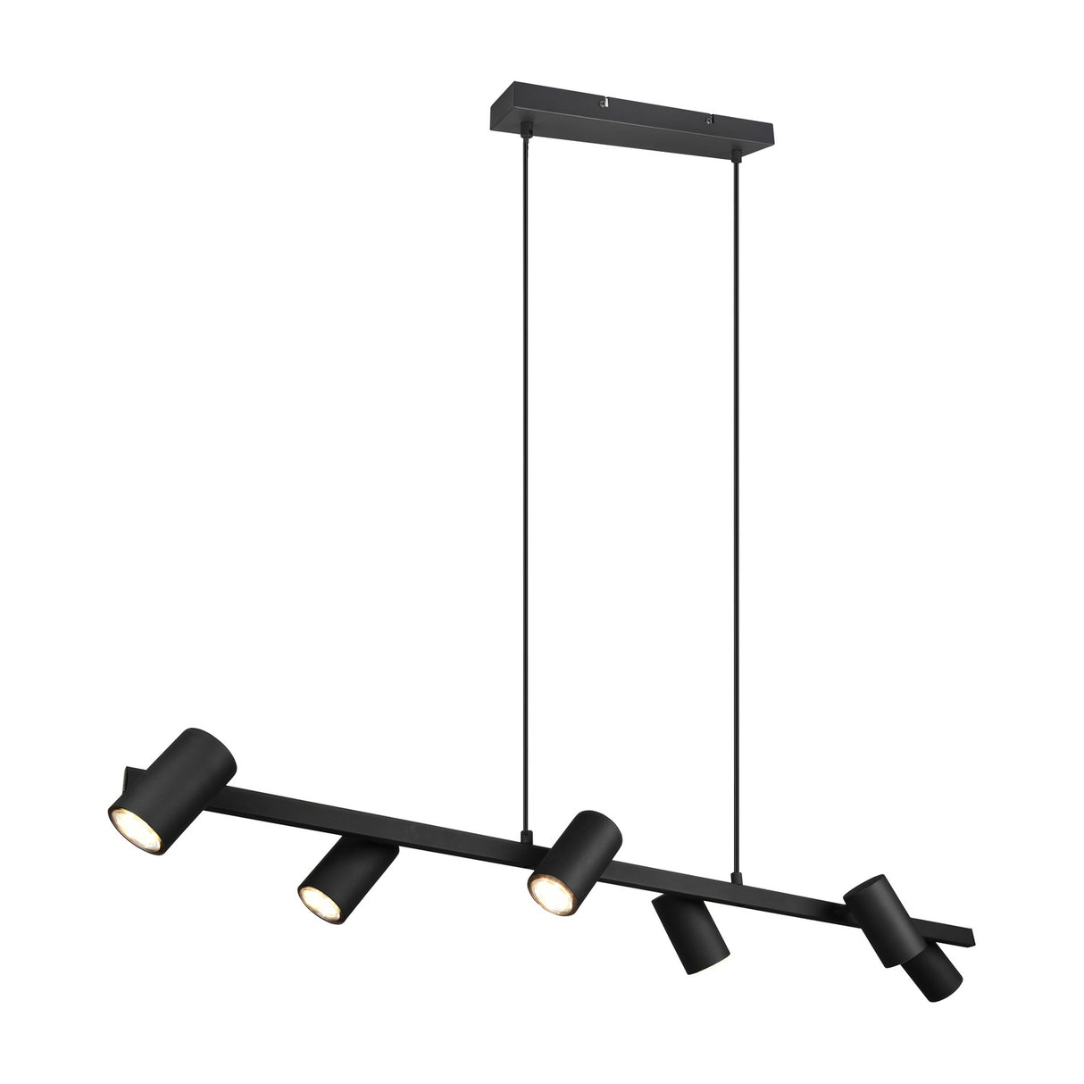 Marley 6 Light Linear Chandelier – Matt Black