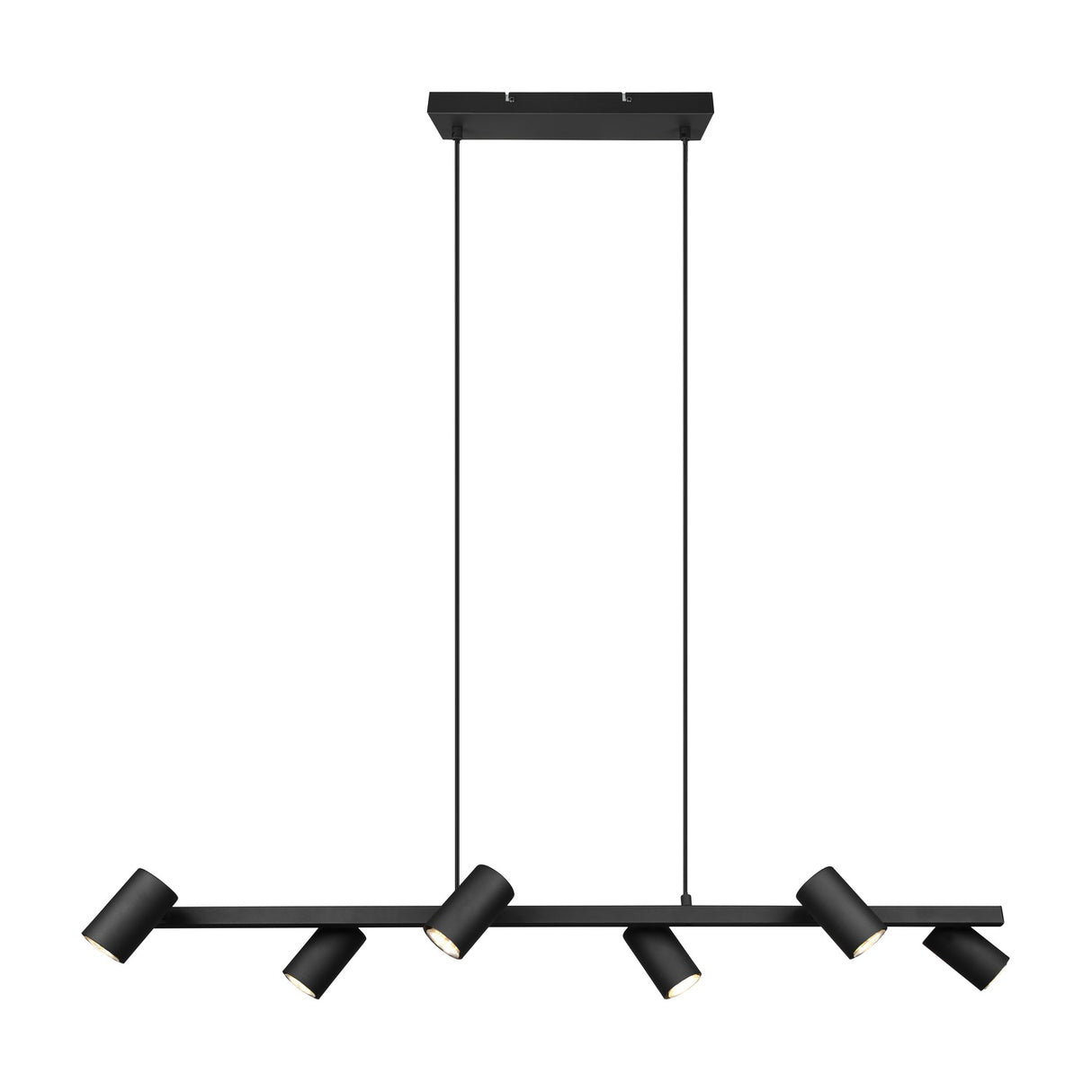 Marley 6 Light Linear Chandelier – Matt Black