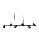 Marley 6 Light Linear Chandelier – Matt Black