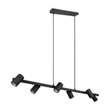 Marley 6 Light Linear Chandelier – Matt Black