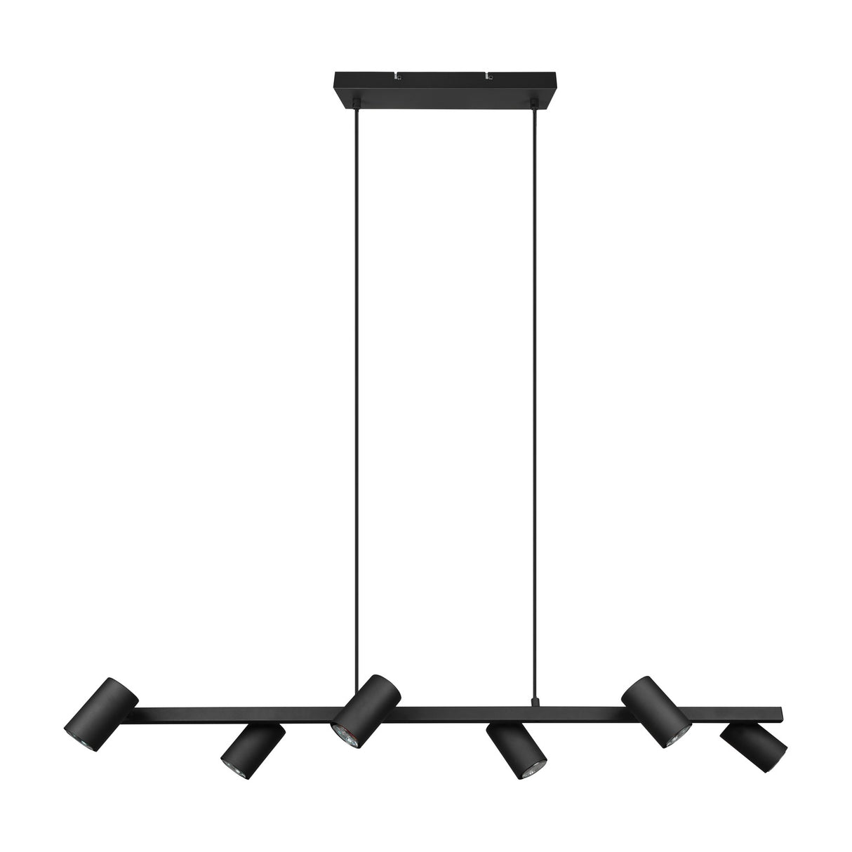Marley 6 Light Linear Chandelier – Matt Black