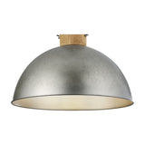 Delhi Wooden Pendant – Antique Nickel