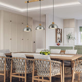 Delhi 3 Light Wooden Chandelier – Antique Nickel