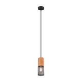 Tosh Wooden Pendant – Matt Black
