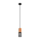 Tosh Wooden Pendant – Matt Black