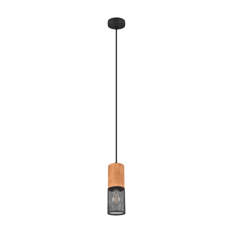 Tosh Wooden Pendant – Matt Black