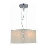 Spirelli 2 Light Glass Chandelier – White