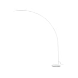 The Next LED Floor Lamp 30W 2000K in white presents a minimalist, modern aesthetic with its slim, arched design. This contemporary piece features a curved arm attached to a round base, with the power cord extending from the base, making it an ideal choice for modern lighting solutions.