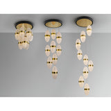 Garden 9 Light Dimmable LED Cluster Pendant 54W 3000k - Gold/White