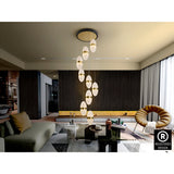 Garden 9 Light Dimmable LED Cluster Pendant 54W 3000k - Gold/White