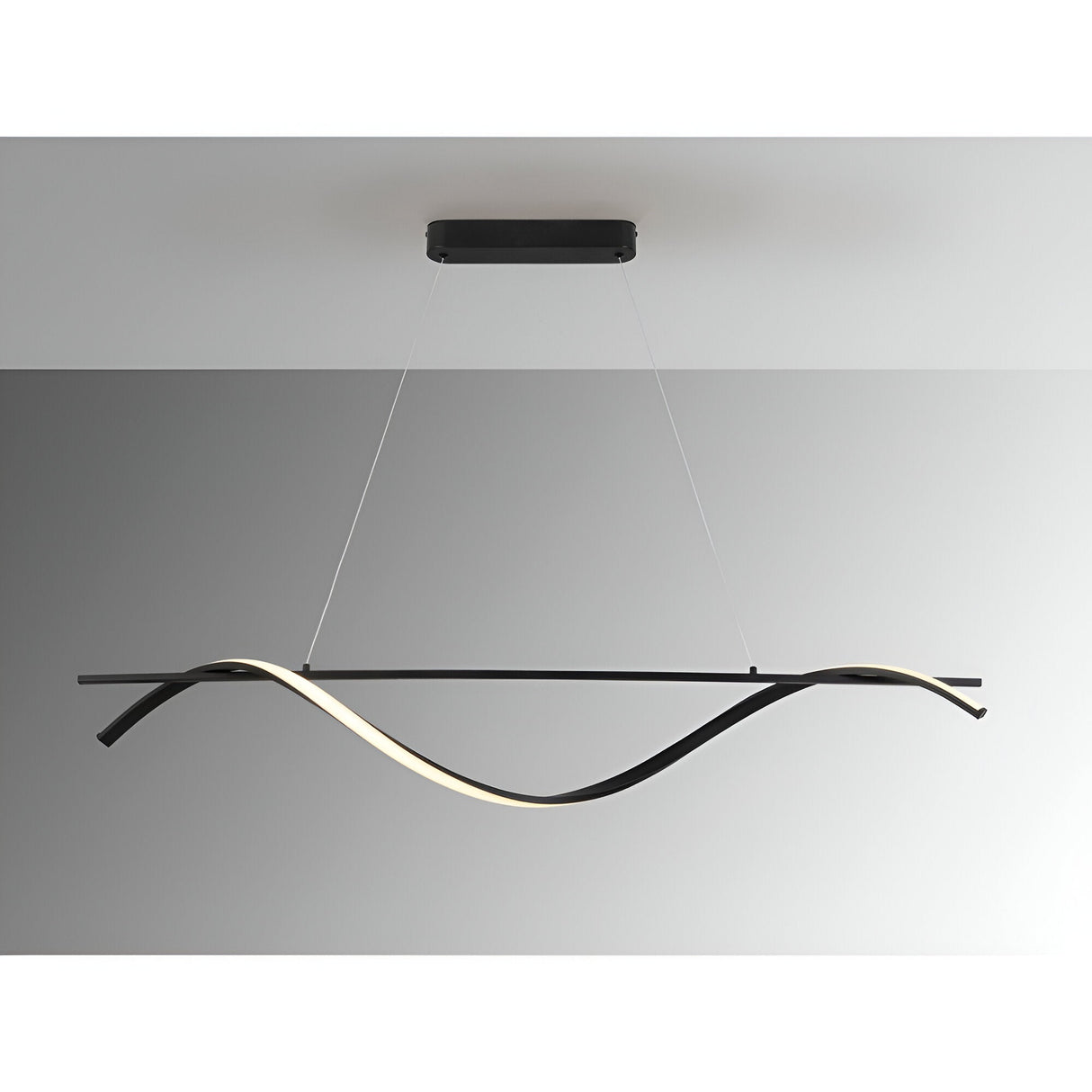 Asure LED Light Linear Suspension 48W 3000K - Black