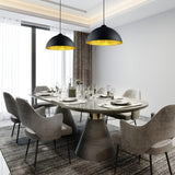 Romino II Dome Pendant – Matt Black