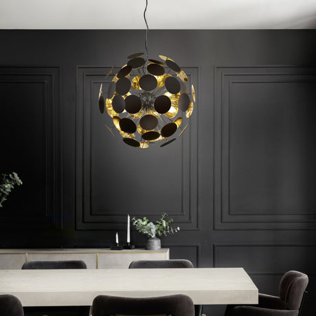 Discalgo 6 Light Chandelier – Matt Black
