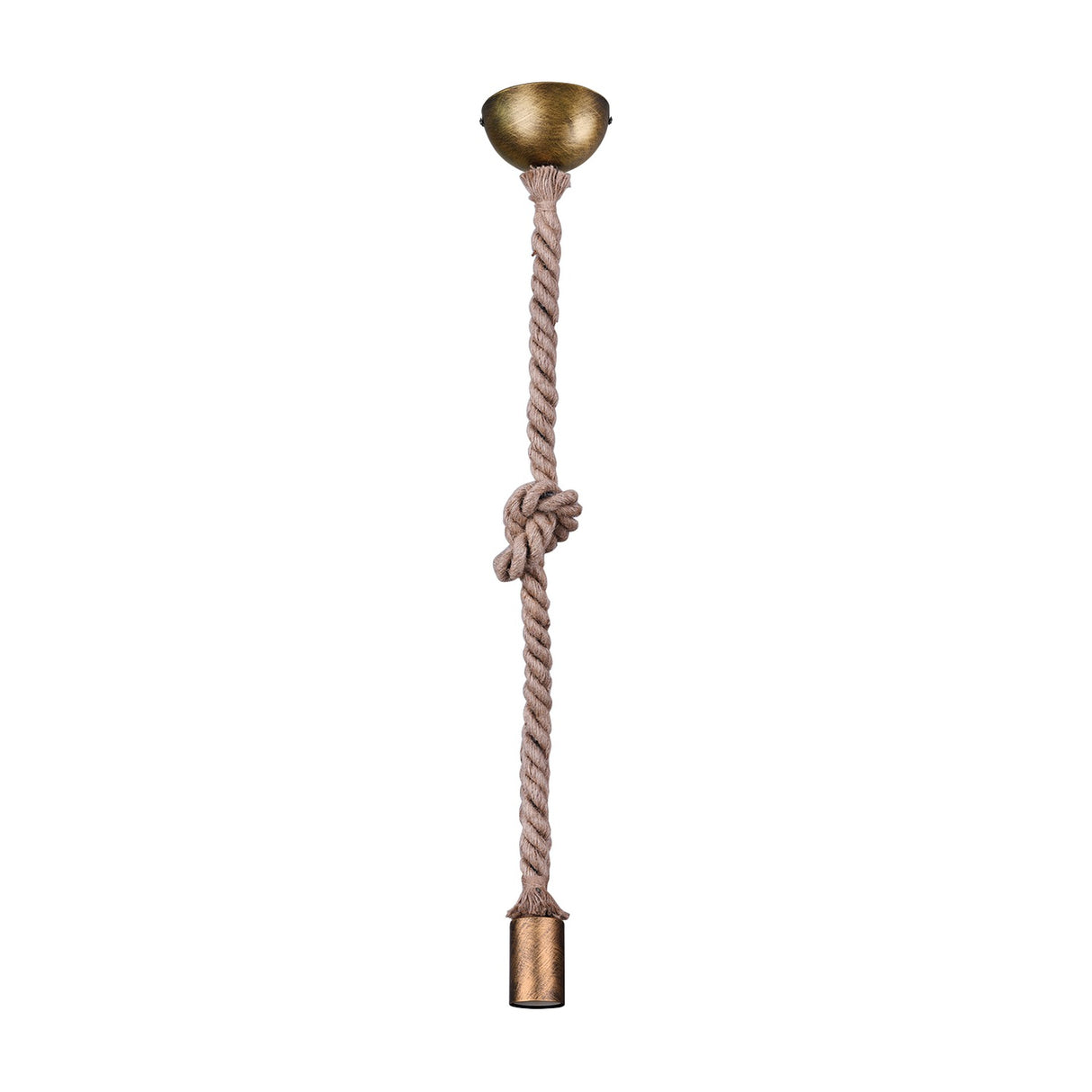 Rope Globe Pendant – Antique Brass