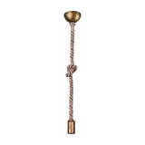 Rope Globe Pendant – Antique Brass