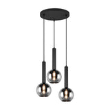 Clayton 3 Light Globe Chandelier – Matt Black