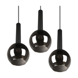 Clayton 3 Light Globe Chandelier – Matt Black